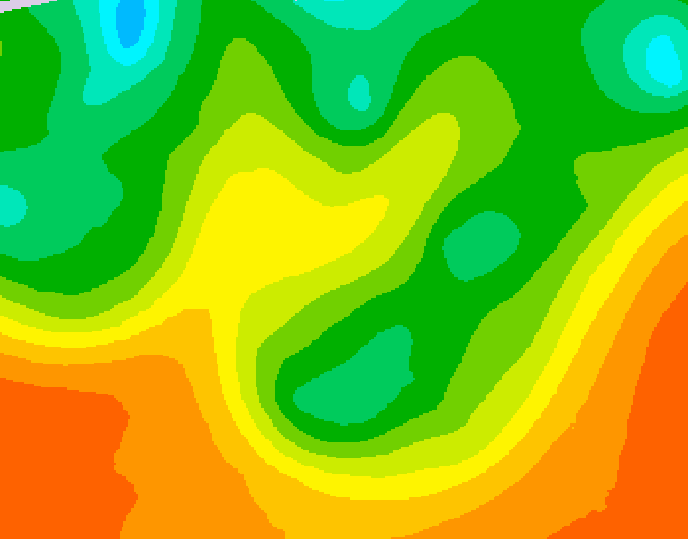 GDPS 500 millibar geopotential height 222 hour forecast chart for Canada based on 2026/06/07 1200Z data