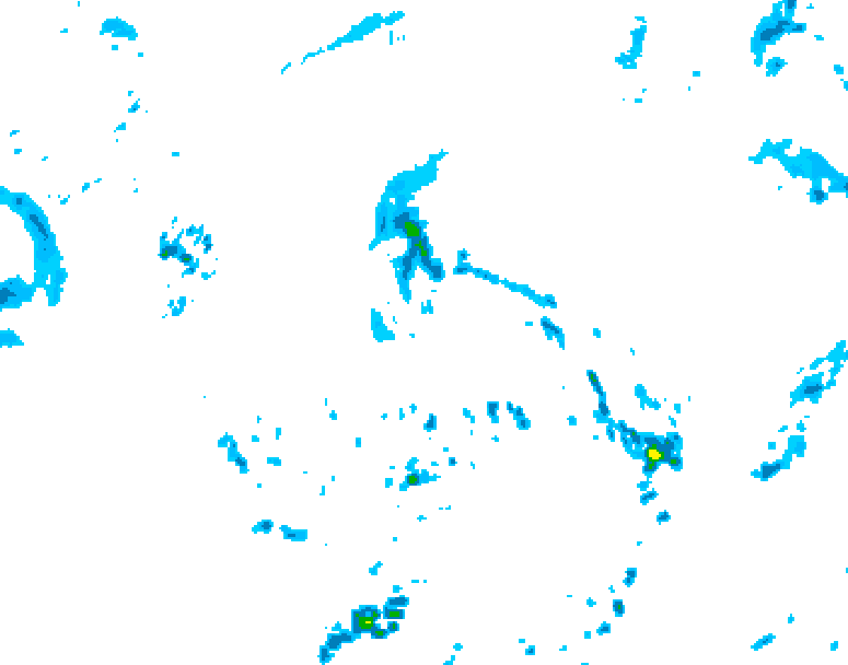 GDPS precipitation 144 hour forecast chart for Canada based on 2026/06/07 0000Z data