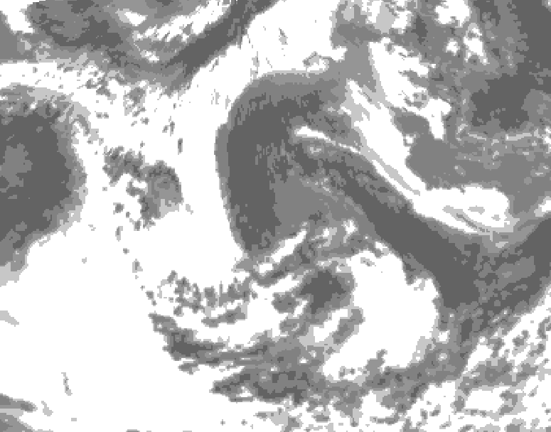 GDPS total cloud 156 hour forecast chart for Canada based on 2026/06/07 0000Z data