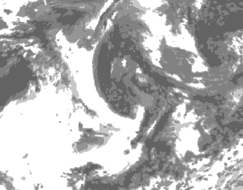GDPS total cloud 180 hour forecast chart for Canada based on 2026/06/07 0000Z data
