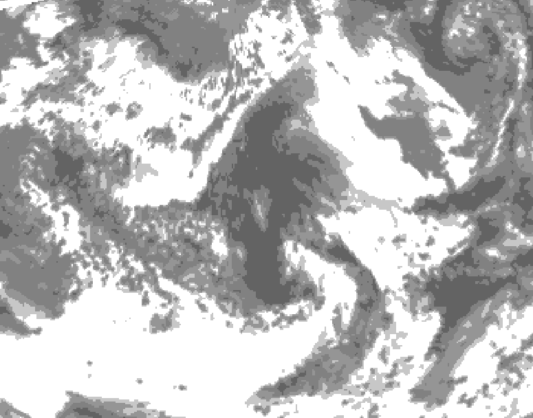 GDPS total cloud 108 hour forecast chart for Canada based on 2026/06/07 1200Z data