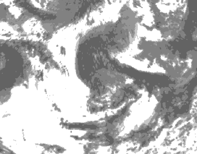 GDPS total cloud 144 hour forecast chart for Canada based on 2026/06/07 1200Z data