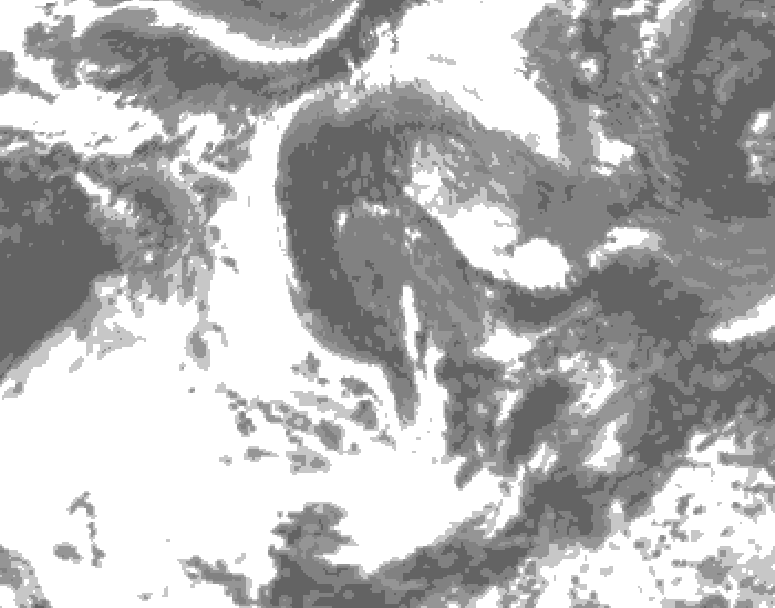 GDPS total cloud 168 hour forecast chart for Canada based on 2026/06/07 1200Z data