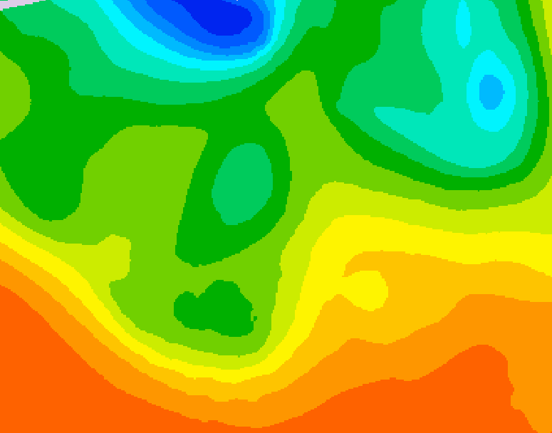 GDPS 500 millibar geopotential height 072 hour forecast chart for Canada based on 2026/06/08 0000Z data