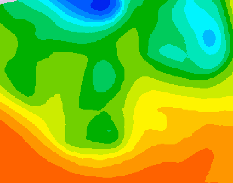 GDPS 500 millibar geopotential height 078 hour forecast chart for Canada based on 2026/06/08 0000Z data