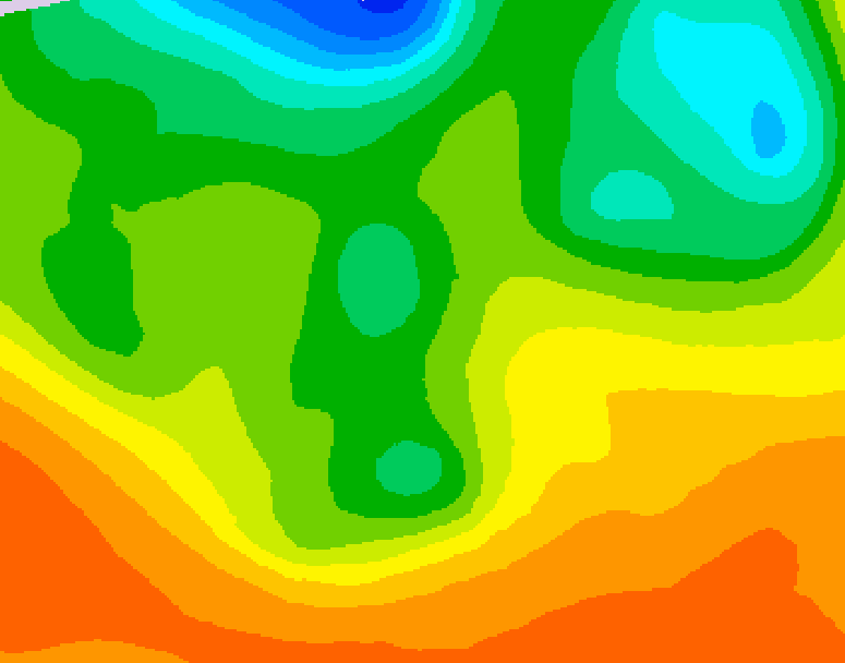 GDPS 500 millibar geopotential height 084 hour forecast chart for Canada based on 2026/06/08 0000Z data