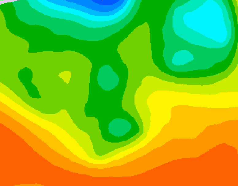 GDPS 500 millibar geopotential height 090 hour forecast chart for Canada based on 2026/06/08 0000Z data