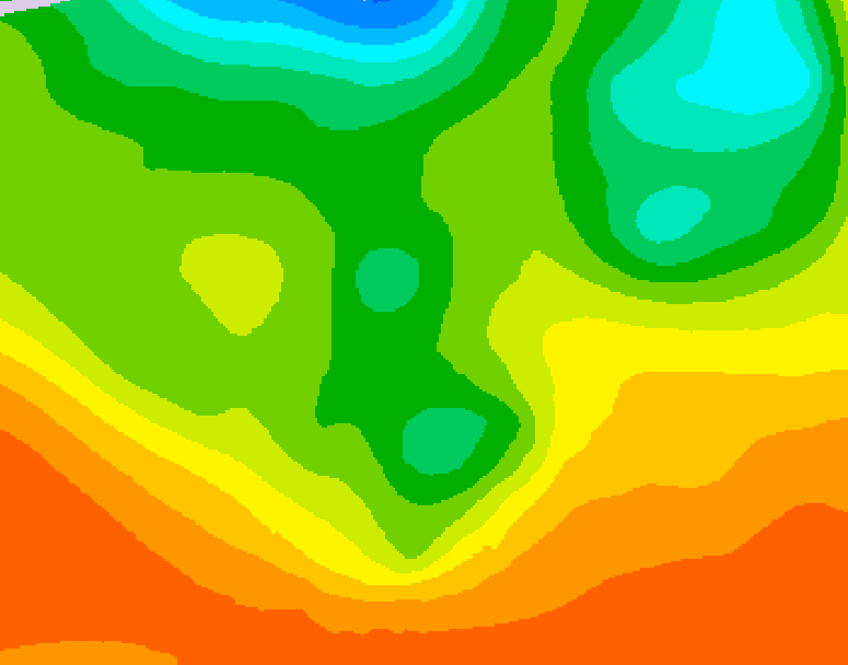 GDPS 500 millibar geopotential height 096 hour forecast chart for Canada based on 2026/06/08 0000Z data