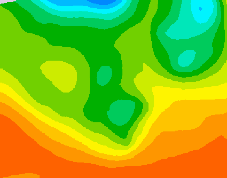 GDPS 500 millibar geopotential height 102 hour forecast chart for Canada based on 2026/06/08 0000Z data