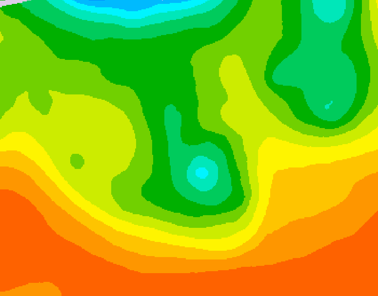 GDPS 500 millibar geopotential height 114 hour forecast chart for Canada based on 2026/06/08 0000Z data