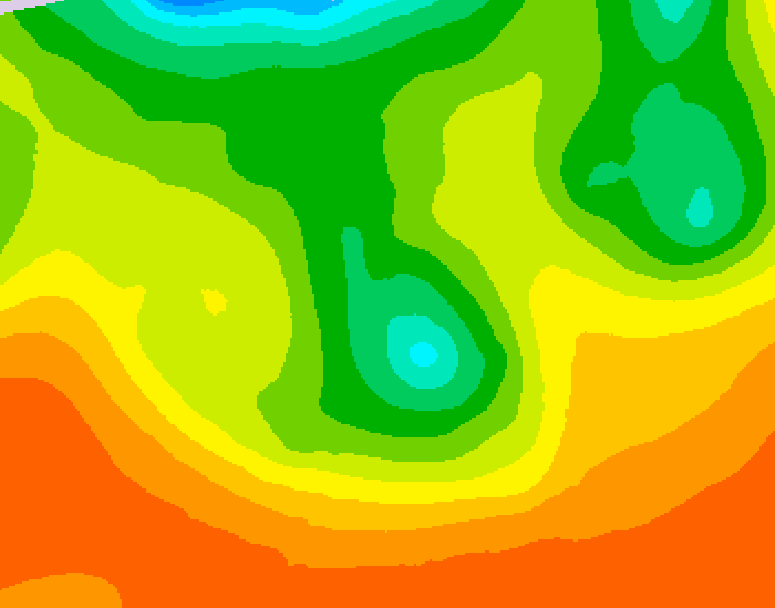 GDPS 500 millibar geopotential height 120 hour forecast chart for Canada based on 2026/06/08 0000Z data