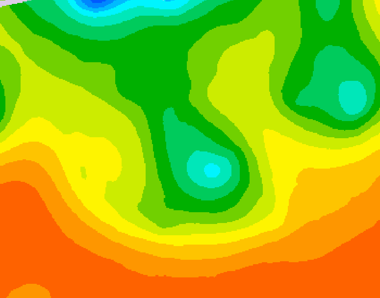 GDPS 500 millibar geopotential height 126 hour forecast chart for Canada based on 2026/06/08 0000Z data