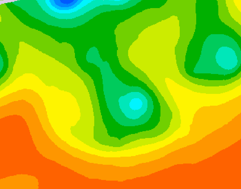 GDPS 500 millibar geopotential height 132 hour forecast chart for Canada based on 2026/06/08 0000Z data