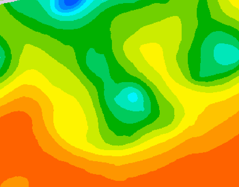 GDPS 500 millibar geopotential height 138 hour forecast chart for Canada based on 2026/06/08 0000Z data