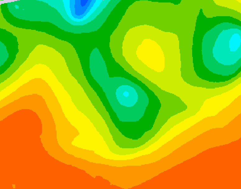 GDPS 500 millibar geopotential height 150 hour forecast chart for Canada based on 2026/06/08 0000Z data