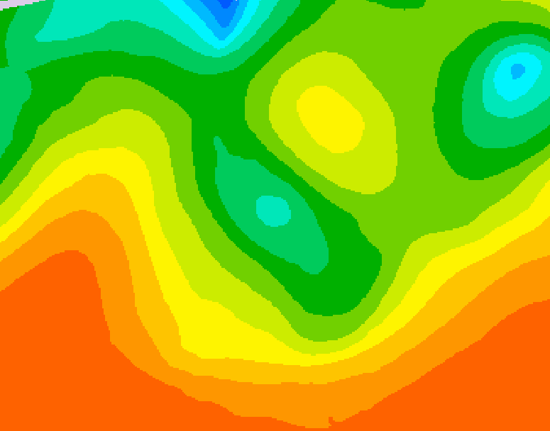 GDPS 500 millibar geopotential height 162 hour forecast chart for Canada based on 2026/06/08 0000Z data