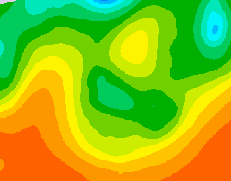 GDPS 500 millibar geopotential height 180 hour forecast chart for Canada based on 2026/06/08 0000Z data