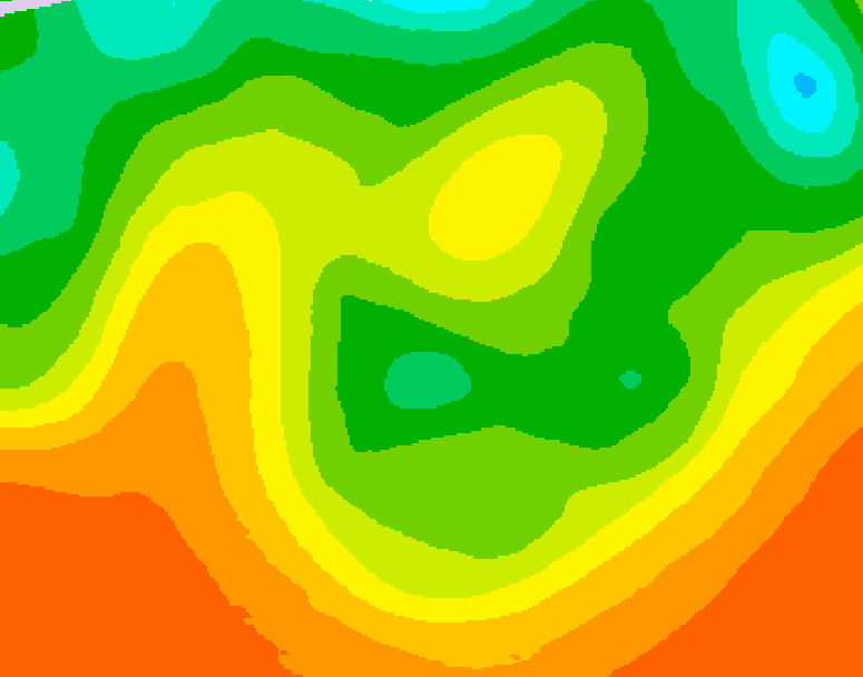 GDPS 500 millibar geopotential height 192 hour forecast chart for Canada based on 2026/06/08 0000Z data