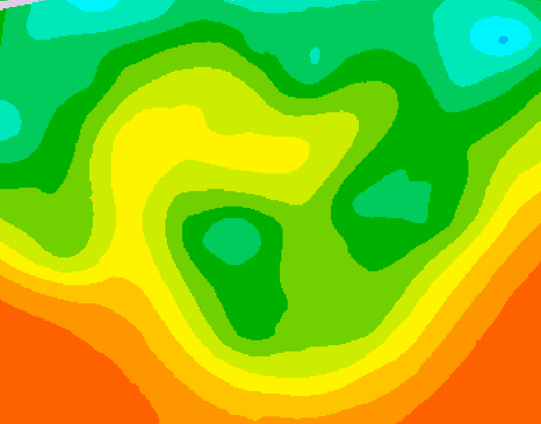 GDPS 500 millibar geopotential height 210 hour forecast chart for Canada based on 2026/06/08 0000Z data