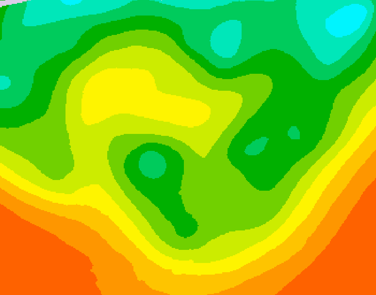 GDPS 500 millibar geopotential height 216 hour forecast chart for Canada based on 2026/06/08 0000Z data