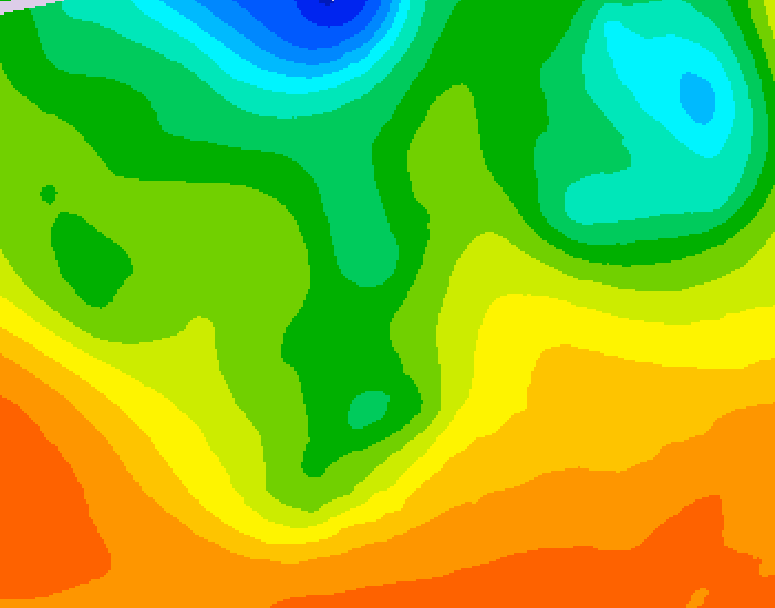 GDPS 500 millibar geopotential height 072 hour forecast chart for Canada based on 2026/06/08 1200Z data