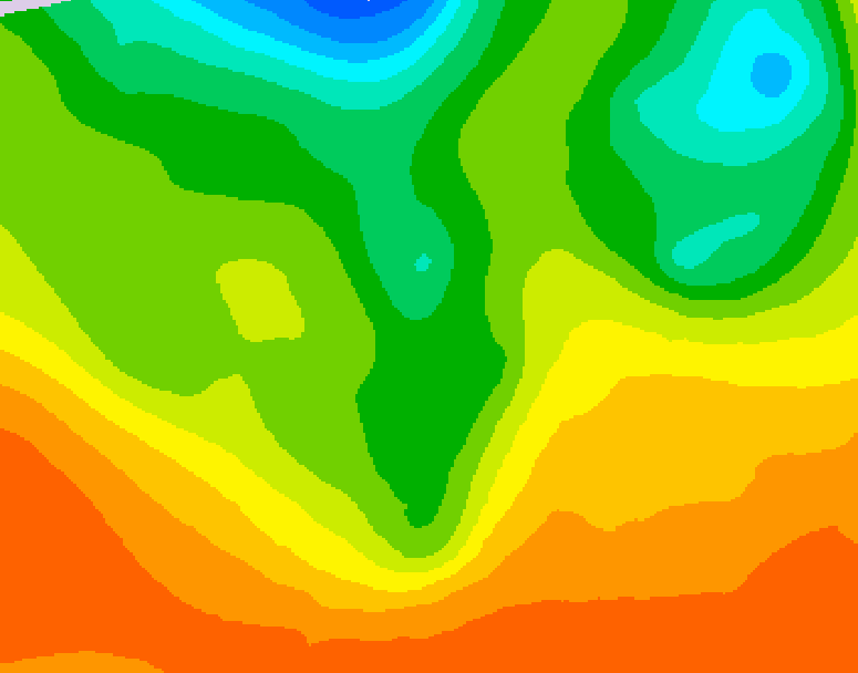 GDPS 500 millibar geopotential height 084 hour forecast chart for Canada based on 2026/06/08 1200Z data