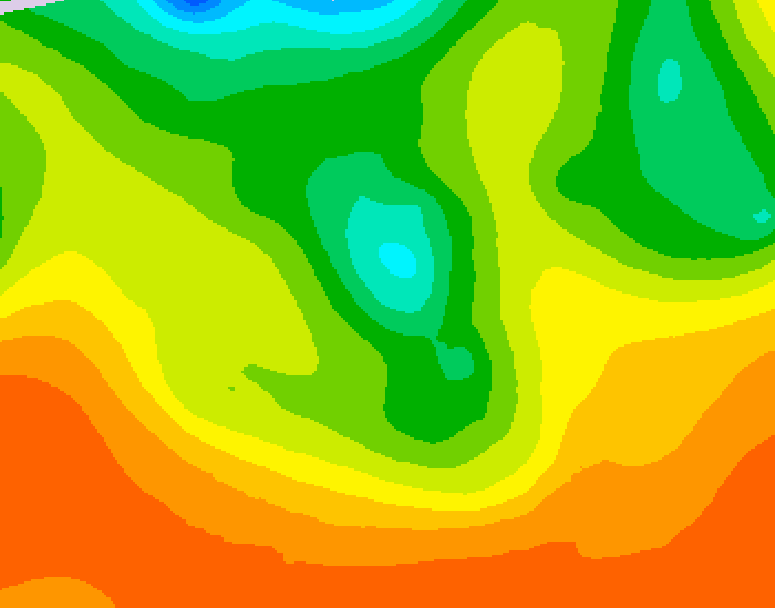 GDPS 500 millibar geopotential height 108 hour forecast chart for Canada based on 2026/06/08 1200Z data