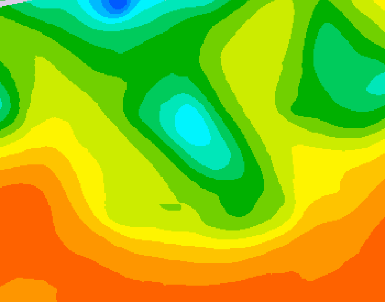 GDPS 500 millibar geopotential height 120 hour forecast chart for Canada based on 2026/06/08 1200Z data