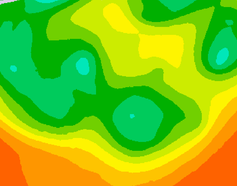 GDPS 500 millibar geopotential height 216 hour forecast chart for Canada based on 2026/06/08 1200Z data
