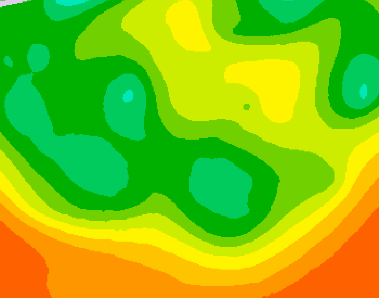 GDPS 500 millibar geopotential height 222 hour forecast chart for Canada based on 2026/06/08 1200Z data