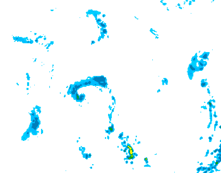 GDPS precipitation 024 hour forecast chart for Canada based on 2026/06/08 0000Z data