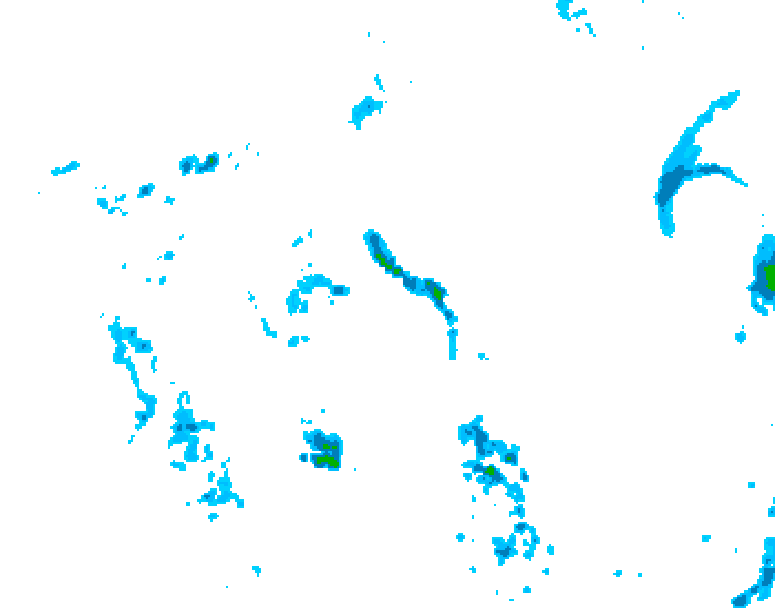 GDPS precipitation 042 hour forecast chart for Canada based on 2026/06/08 0000Z data