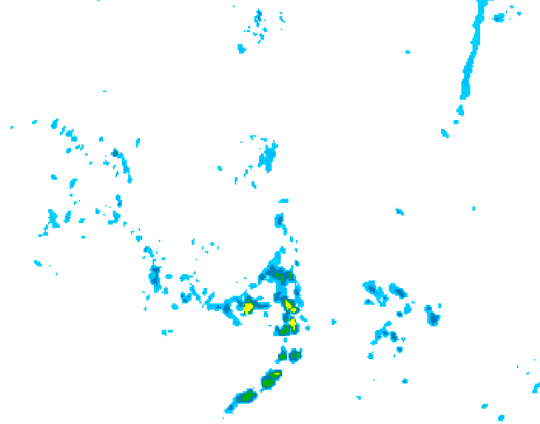 GDPS precipitation 072 hour forecast chart for Canada based on 2026/06/08 0000Z data