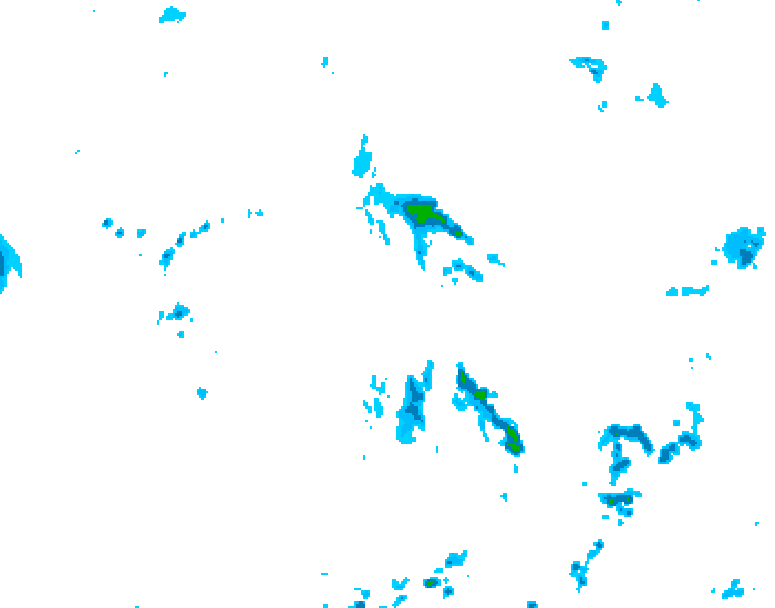 GDPS precipitation 096 hour forecast chart for Canada based on 2026/06/08 1200Z data