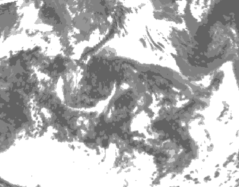 GDPS total cloud 066 hour forecast chart for Canada based on 2026/06/08 0000Z data