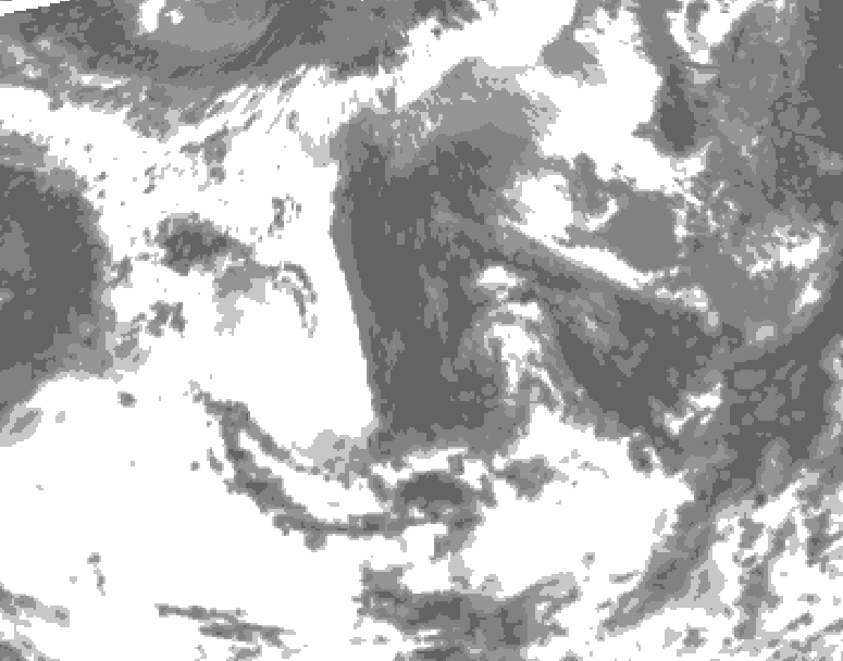 GDPS total cloud 132 hour forecast chart for Canada based on 2026/06/08 0000Z data