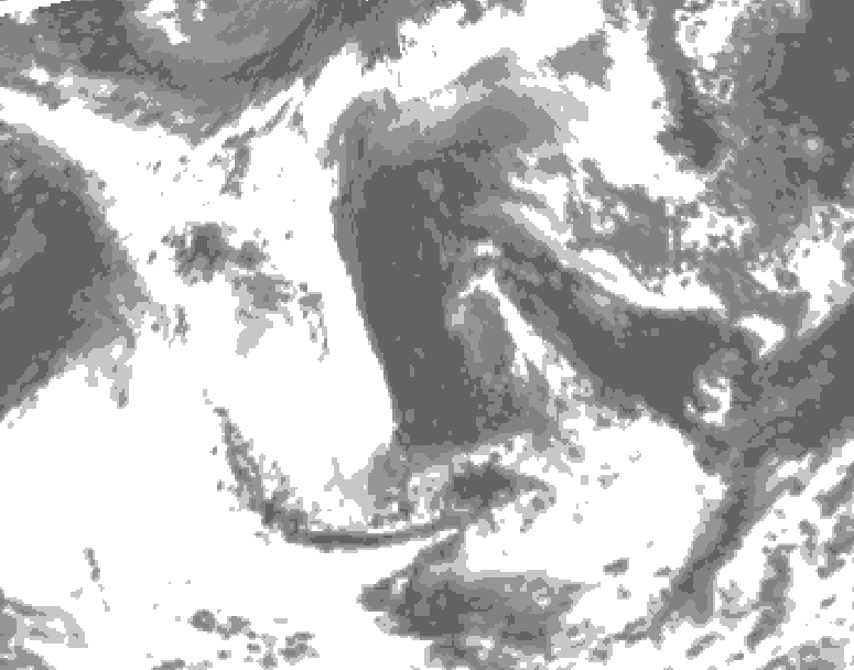 GDPS total cloud 138 hour forecast chart for Canada based on 2026/06/08 0000Z data