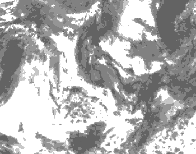 GDPS total cloud 174 hour forecast chart for Canada based on 2026/06/08 0000Z data