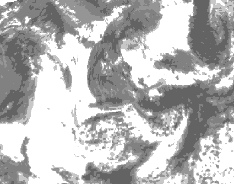 GDPS total cloud 186 hour forecast chart for Canada based on 2026/06/08 0000Z data