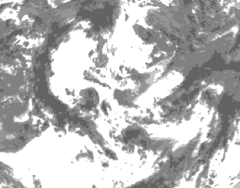 GDPS total cloud 234 hour forecast chart for Canada based on 2026/06/08 0000Z data