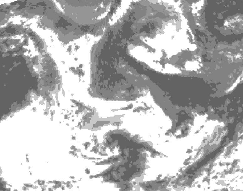 GDPS total cloud 144 hour forecast chart for Canada based on 2026/06/08 1200Z data