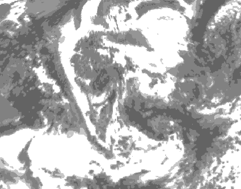 GDPS total cloud 192 hour forecast chart for Canada based on 2026/06/08 1200Z data