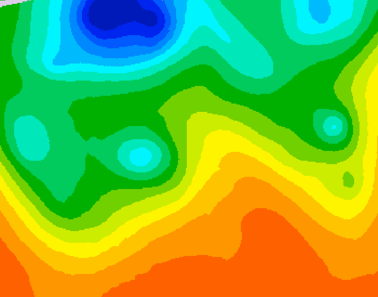 GDPS 500 millibar geopotential height 006 hour forecast chart for Canada based on 2026/06/09 0000Z data