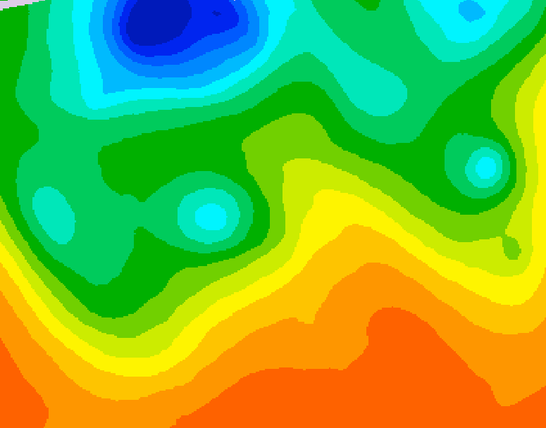 GDPS 500 millibar geopotential height 012 hour forecast chart for Canada based on 2026/06/09 0000Z data