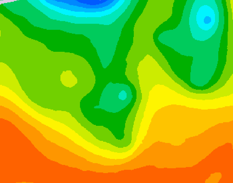 GDPS 500 millibar geopotential height 078 hour forecast chart for Canada based on 2026/06/09 0000Z data