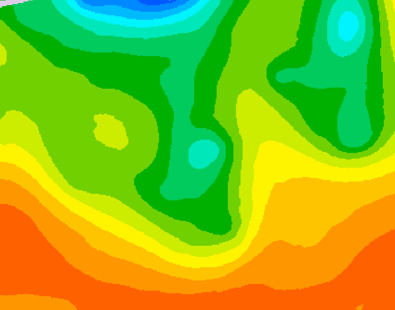 GDPS 500 millibar geopotential height 084 hour forecast chart for Canada based on 2026/06/09 0000Z data