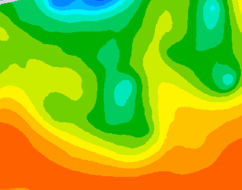 GDPS 500 millibar geopotential height 090 hour forecast chart for Canada based on 2026/06/09 0000Z data