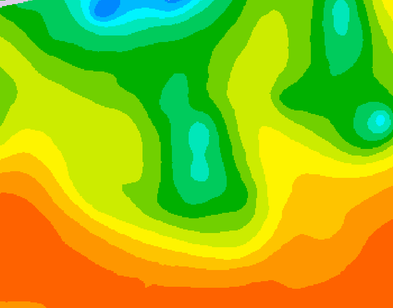 GDPS 500 millibar geopotential height 096 hour forecast chart for Canada based on 2026/06/09 0000Z data