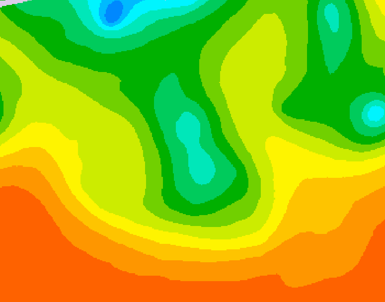 GDPS 500 millibar geopotential height 102 hour forecast chart for Canada based on 2026/06/09 0000Z data
