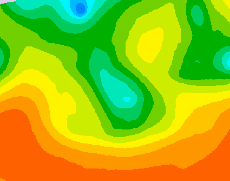 GDPS 500 millibar geopotential height 114 hour forecast chart for Canada based on 2026/06/09 0000Z data